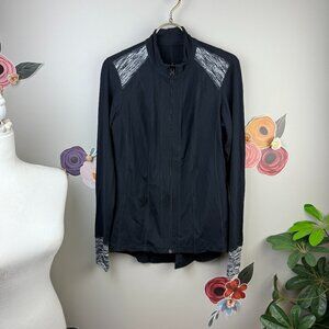 Black and Grey Athletic Full-Zip - Size - Small